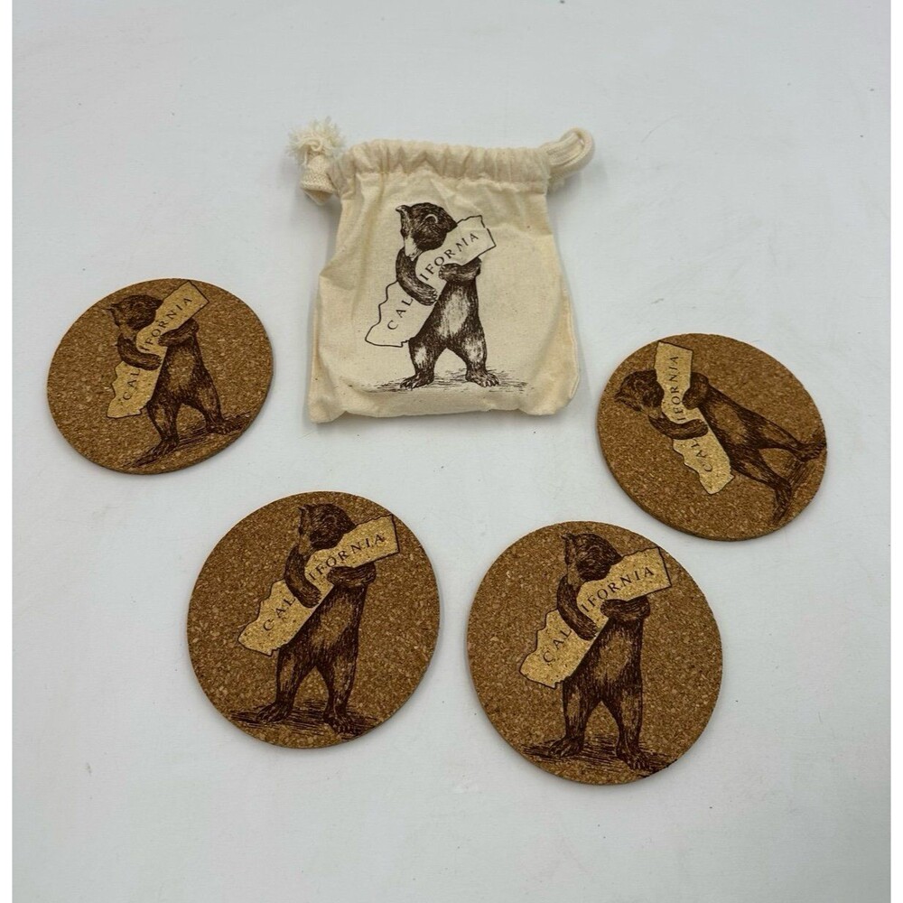 COASTERS - CALIFORNIA BEAR HUG (SET OF 4)